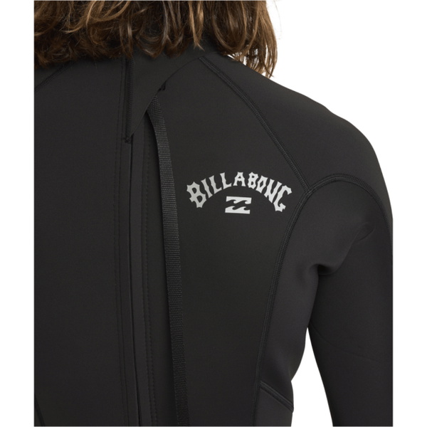 2026 Billabong Mens Absolute 3/2mm Flatlock Back Zip Wetsuit 24AW211601 - Black